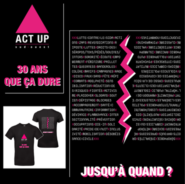 T-shirt 30 ans - Act Up Sud-Ouest