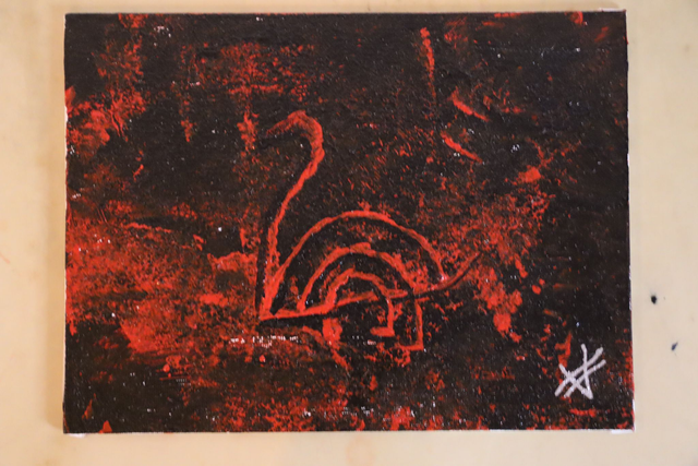 Hand painted Veresi Swan by Vermilia (See image)