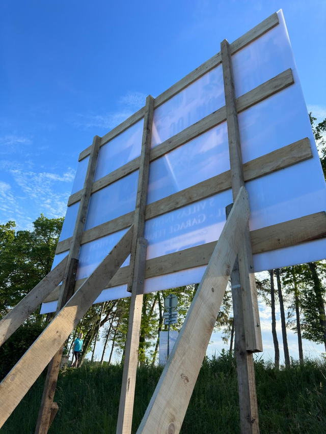 Panneau de chantier - macrolux - akilux 4mx3m ou 3x2 ou 3x3 ou 2x1