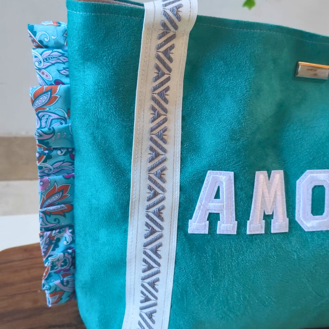 🌸Sac cabas Amour Bleu Clair 🌸