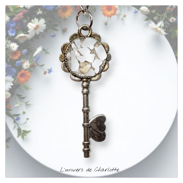 Porte-clés "Howlite" clefs PC-003