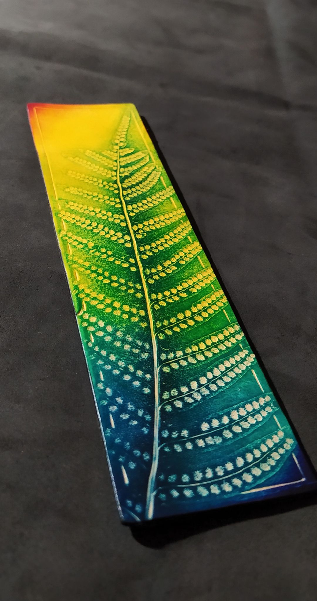 Marque page Fougère multicolor