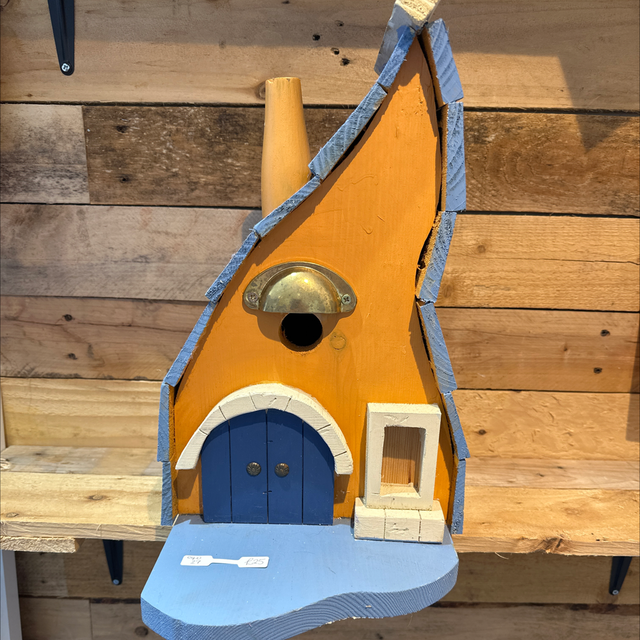 Blue and Orange Bird Box 