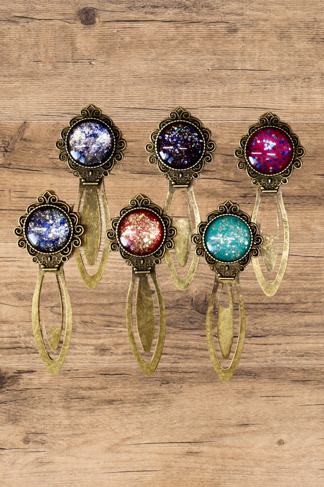 Marque page MON BEAU MIROIR bronze à paillettes