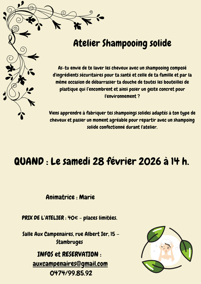 Atelier Shampooing solide