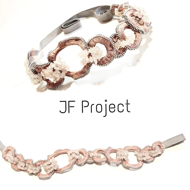 ROSE QUARTZ BELT | HEADBAND