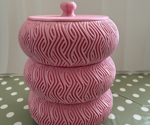 Lovely 3D printed trinket boxes