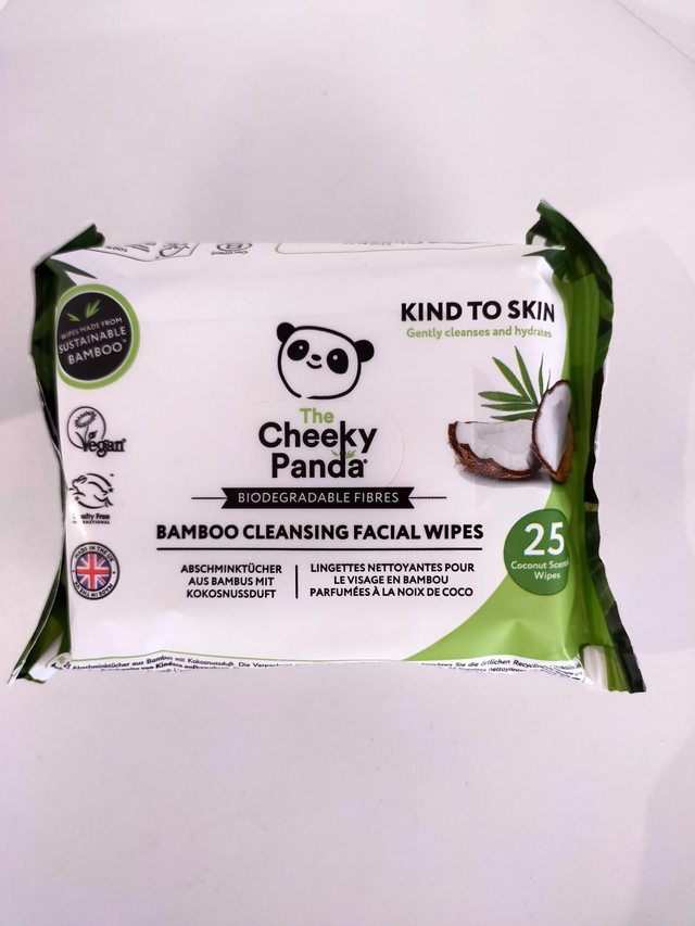 Cheeky Panda Bamboo Facial Cleansing Wipes Coconut Scented (25) 42007 