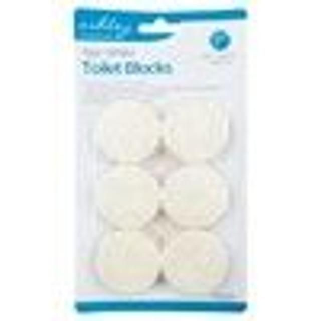 Ashley Housewares White Power Clean Toilet Cistern Blocks 