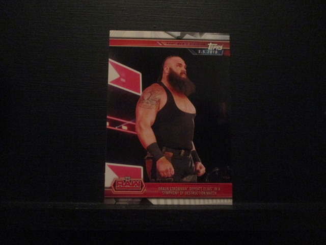Braun Strowman Defeats Elias In A Symphony Of Destruction Match - Champions Original Trading Card #30
