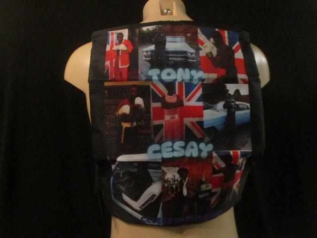 Tony Cesay Nine Photographs On Drawstring Bag (ABA Champion Boxer)