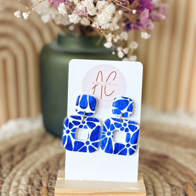 Boucle d’oreille blue