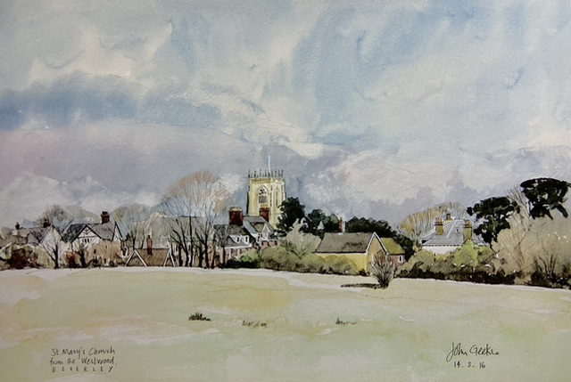 St. Mary’s Church from the Westwood, Beverley.