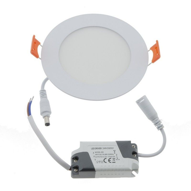 Spot LED encastrable extra plat rond 6W