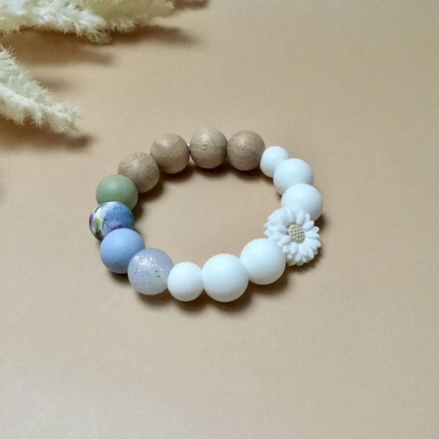 Jouet de dentition bleuet 