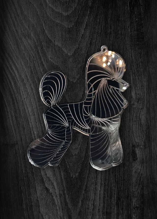 Acryl - Poodle Modern Anthracite