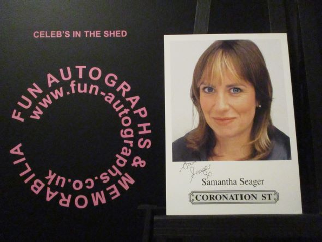 Samantha Seager (Jodie Morton) Original Coronation Street Pre-Print Cast Card
