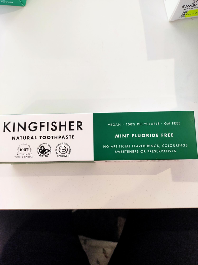 Mint Fluoride-Free Toothpaste 100ml (Kingfisher) 