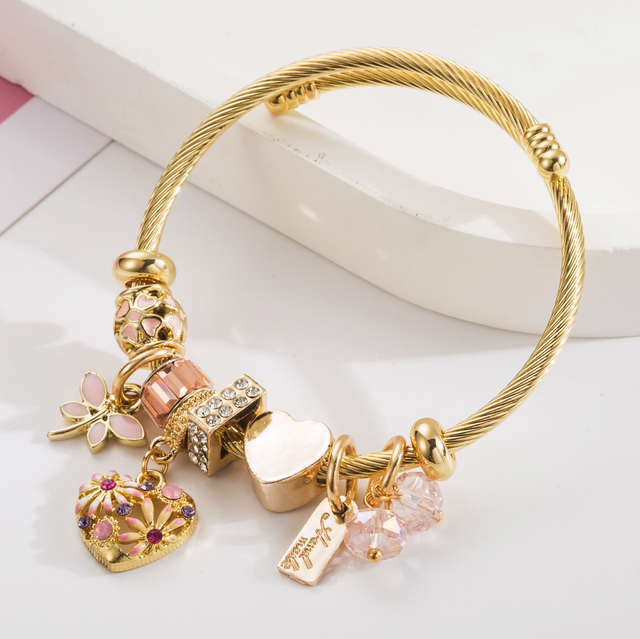 Bracelet SÉLÈNE Jonc | Ajustable en acier inoxydable 