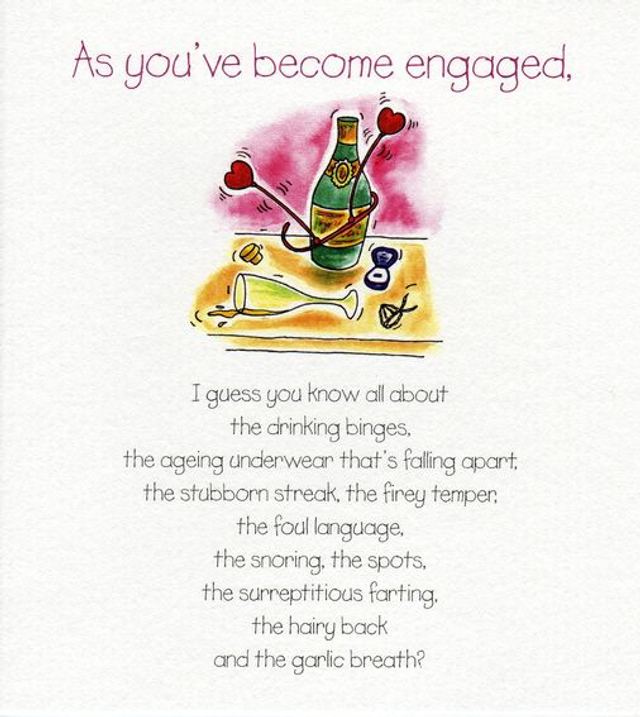 As You&#039;ve Become Engaged - Greeting Card
