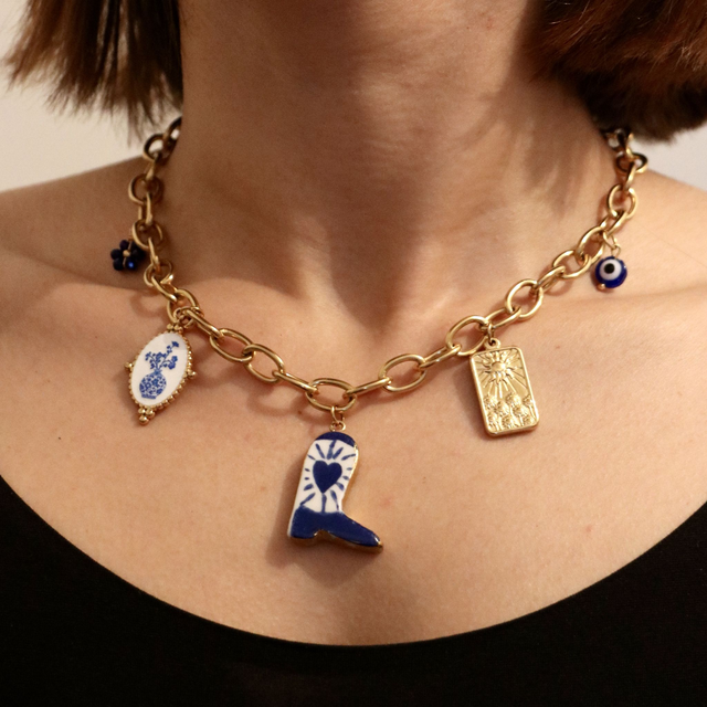 Collier Santiago bleue