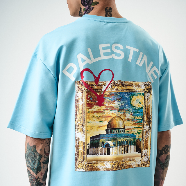 T-Shirt Palestine Bleu 