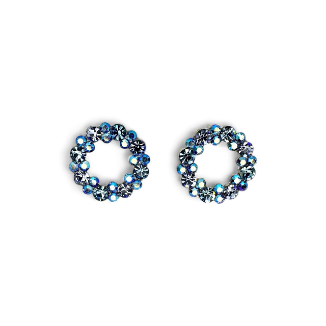 CIRCLE OF LIFE OHRSTECKER Skyblue, Hellblau