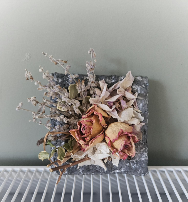 Dried flower ECO Handmade Flame Wall Hanging Table Decor