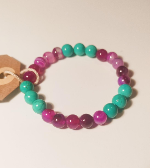 Turkoosi+Pinkki (19cm)