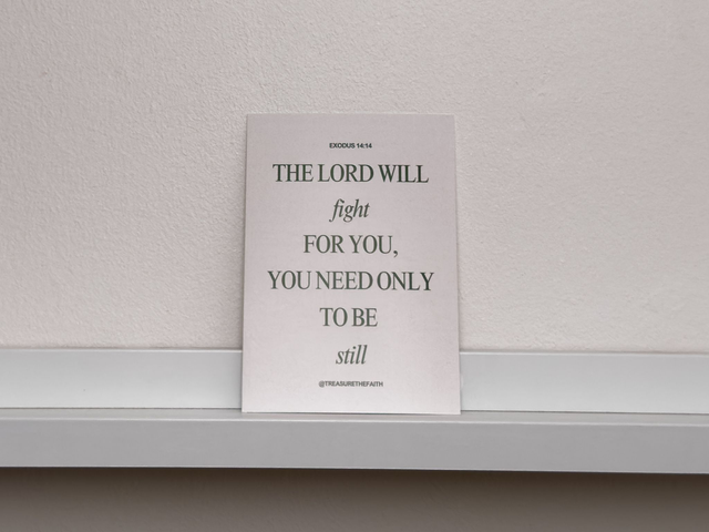 Exodus 14:14 Postcard