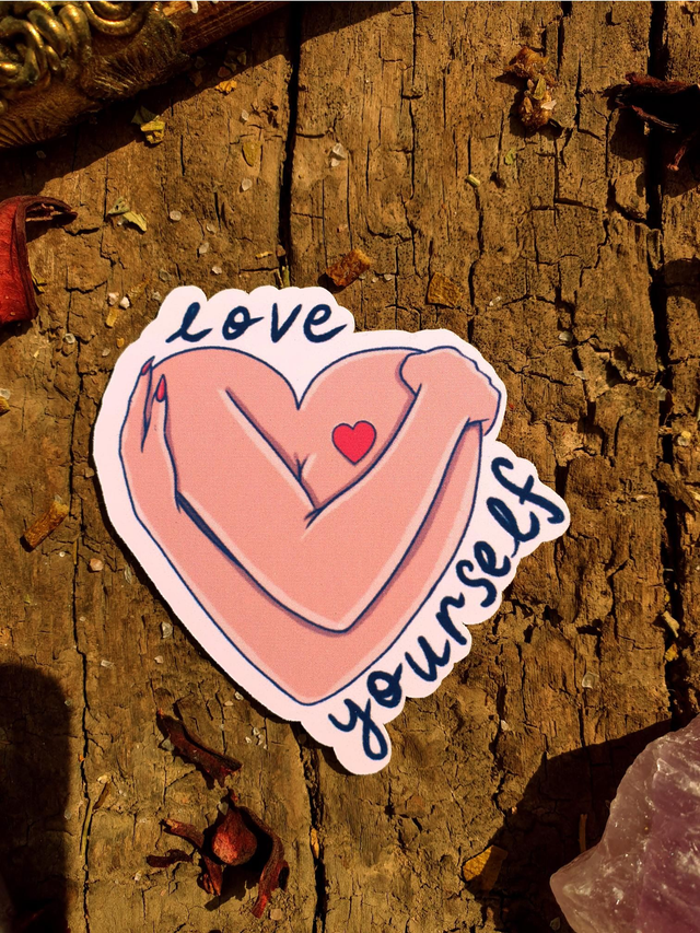 Love Yourself Single Stickers
