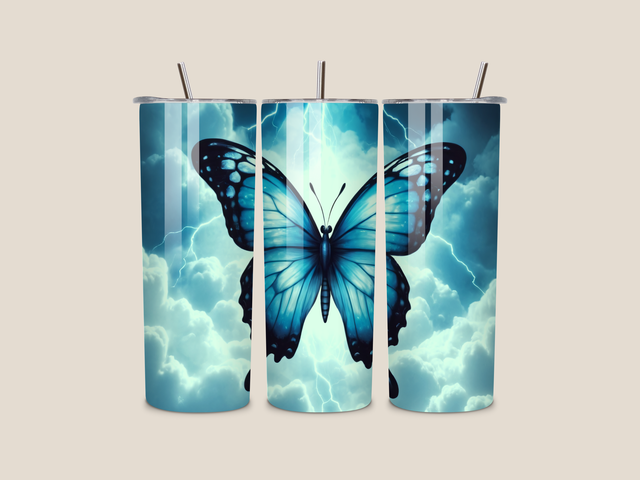 Schmetterling blau