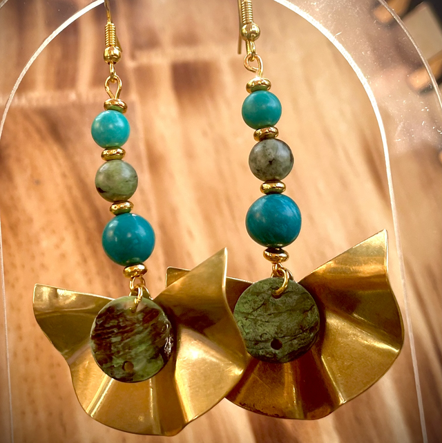 Boucles Bali Turquoise 