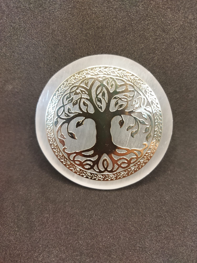 Arbre de vie sur plaque de sélénite