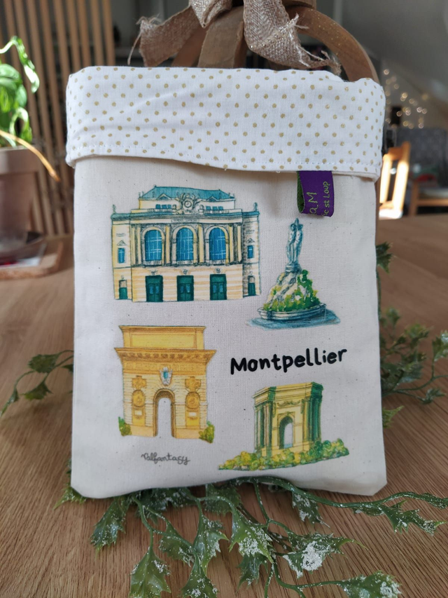 Pochette à livre petit modèle - Montpellier