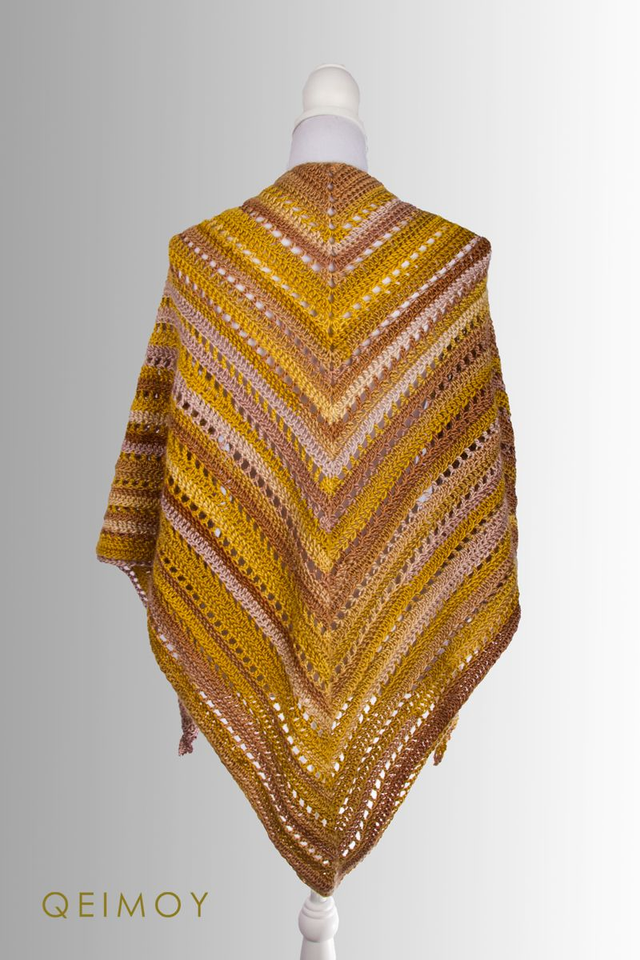 Handgehaakte driehoekssjaal