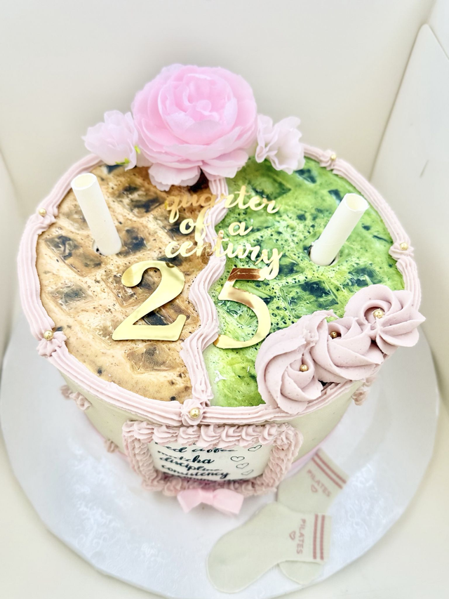 25st Birthday Matcha Coffee Cake