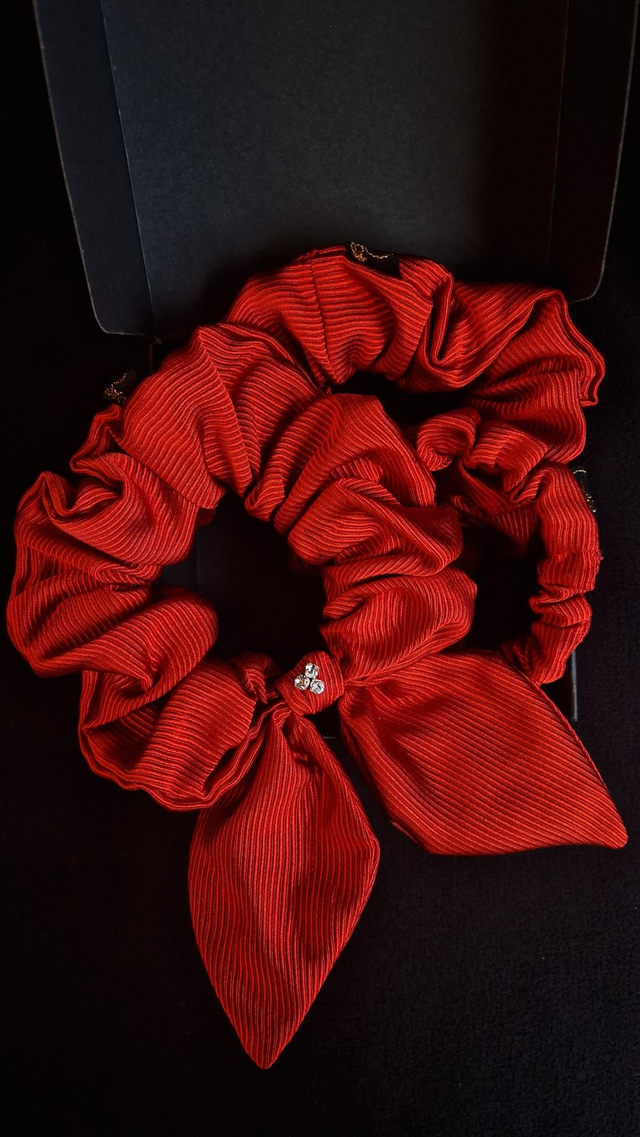 LUXURIOUS 100% SILK SCRUNCHIES SET COPPER