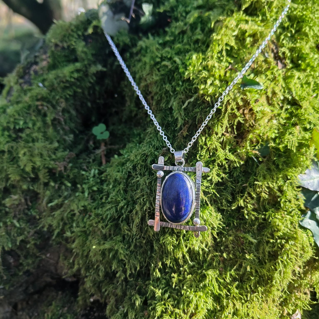 Pendentif Lapis Lazuli en Argent