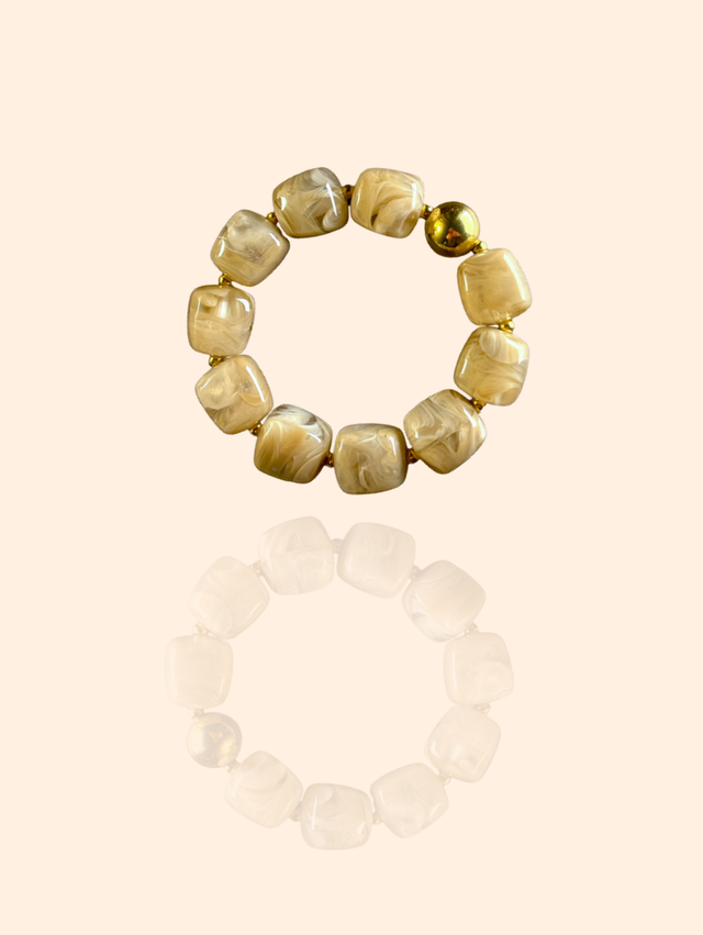 Bracelet « GALEÏA » beige