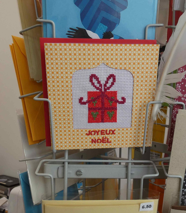 Le cadeau de Noël brodé