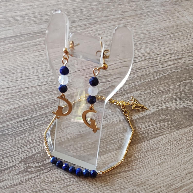 Ensemble Collection élégance Lapis lazuli 