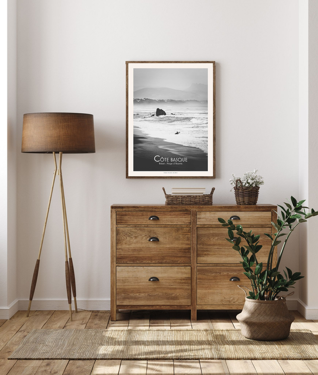 Affiche - Bidart - Surf à Ilbarritz