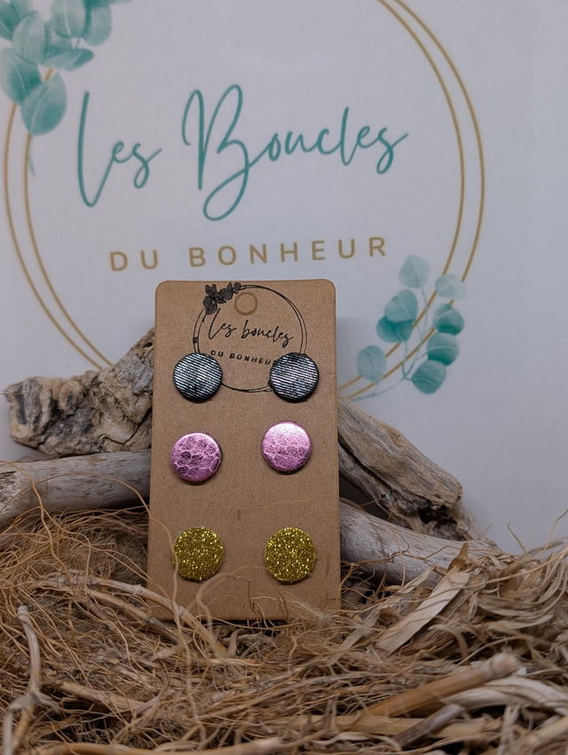 Lot de 3 paires de puces pu049