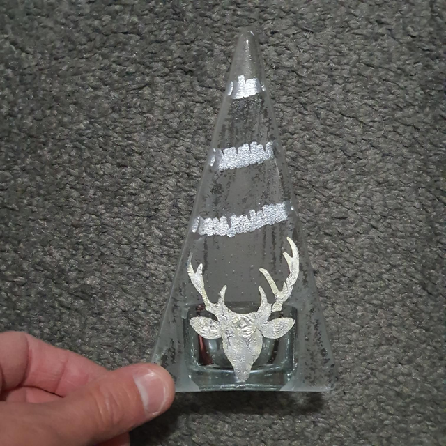 Large Deer head design Xmas tree tealight holder