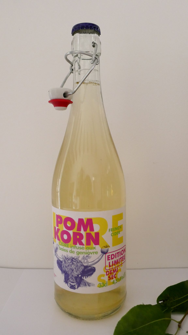 B- Genièvre - 0,75 L Cidre POM KORN Infusé