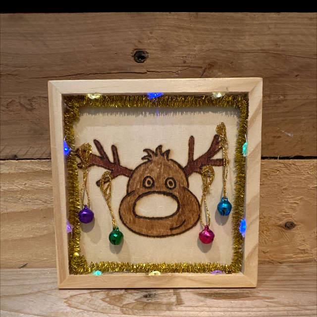 Pyrography Bauble Reindeer 