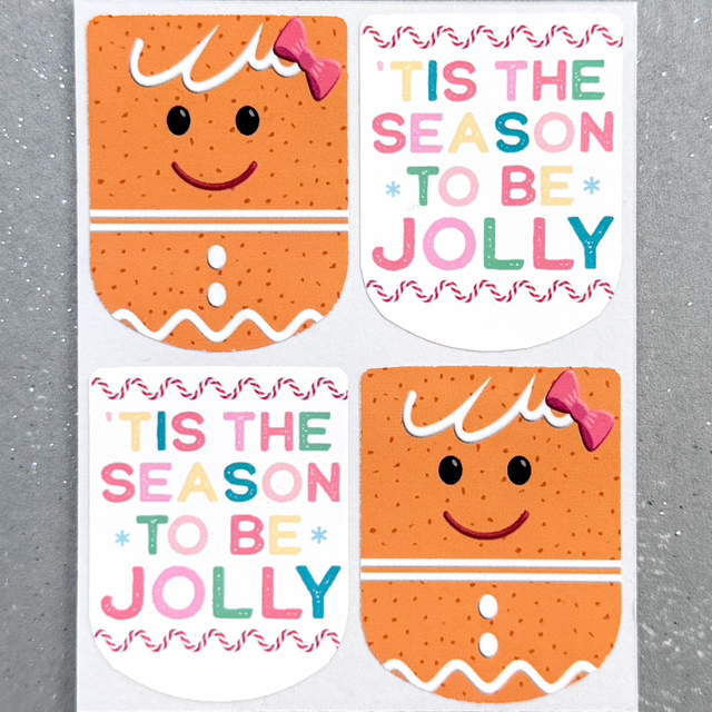 Gingerbread Lady Stickers (Set of 4)