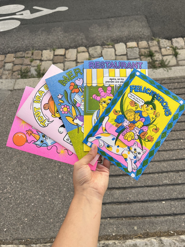 5 CARTES DE VŒUX/ 5 GREETING CARDS 