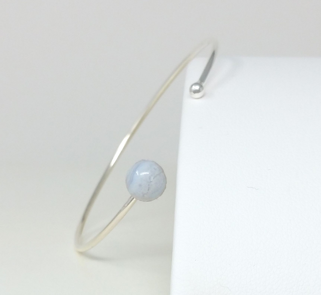 BRACELET AVEC CABOCHON UNAKITE PLAQUE ARGENT FIN BJPAR0803